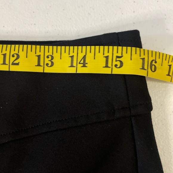 J. Crew Mario Bellucci Flare Pants Womens Black L Zippered Bell Bottom High Rise - Picture 8 of 12